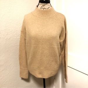 Magaschoni Mock Neck Wool Blend Sweater